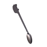 Maxbell Stainless Steel Utensils Coffee Tea Dessert Spoon Fork Black Spoon