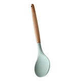 Maxbell Silicone Non Stick Kitchen Cooking Utensil Set Wooden Handle Spoon