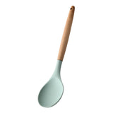Maxbell Silicone Non Stick Kitchen Cooking Utensil Set Wooden Handle Spoon