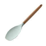 Maxbell Silicone Non Stick Kitchen Cooking Utensil Set Wooden Handle Scoop