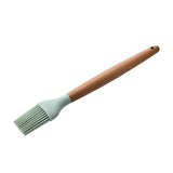 Maxbell Silicone Non Stick Kitchen Cooking Utensil Set Wooden Handle Oil Brush