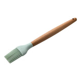 Maxbell Silicone Non Stick Kitchen Cooking Utensil Set Wooden Handle Oil Brush
