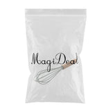 Maxbell Silicone Non Stick Kitchen Cooking Utensil Set Wooden Handle Egg Whisk