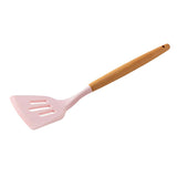 Maxbell Silicone Kitchenware Silicone Cooking Utensil with Wood Handle For Kitchen A