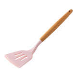 Maxbell Silicone Kitchenware Silicone Cooking Utensil with Wood Handle For Kitchen A