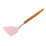 Maxbell Silicone Kitchenware Silicone Cooking Utensil with Wood Handle For Kitchen B