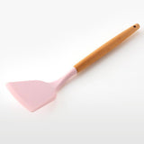 Maxbell Silicone Kitchenware Silicone Cooking Utensil with Wood Handle For Kitchen B