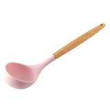 Maxbell Silicone Kitchenware Silicone Cooking Utensil with Wood Handle For Kitchen C