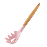 Maxbell Silicone Kitchenware Silicone Cooking Utensil with Wood Handle For Kitchen D
