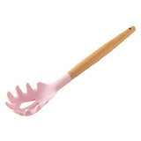 Maxbell Silicone Kitchenware Silicone Cooking Utensil with Wood Handle For Kitchen D