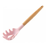 Maxbell Silicone Kitchenware Silicone Cooking Utensil with Wood Handle For Kitchen D