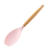 Maxbell Silicone Kitchenware Silicone Cooking Utensil with Wood Handle For Kitchen H