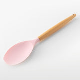 Maxbell Silicone Kitchenware Silicone Cooking Utensil with Wood Handle For Kitchen H