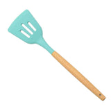 Maxbell Kitchenware Silicone Cooking Utensil with Wood Handle For Kitchen Type 1