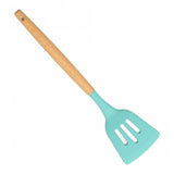 Maxbell Kitchenware Silicone Cooking Utensil with Wood Handle For Kitchen Type 1