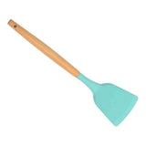 Maxbell Kitchenware Silicone Cooking Utensil with Wood Handle For Kitchen Type 2