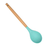 Maxbell Kitchenware Silicone Cooking Utensil with Wood Handle For Kitchen Type 6