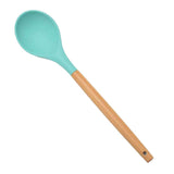 Maxbell Kitchenware Silicone Cooking Utensil with Wood Handle For Kitchen Type 6