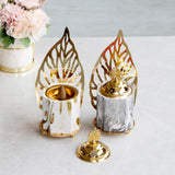 Maxbell Vintage Gold Incense Burner Creative Luxury Home Incense Burner White Gold