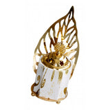 Maxbell Vintage Gold Incense Burner Creative Luxury Home Incense Burner White Gold