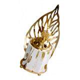 Maxbell Vintage Gold Incense Burner Creative Luxury Home Incense Burner White Gold