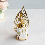 Maxbell Vintage Gold Incense Burner Creative Luxury Home Incense Burner White Gold