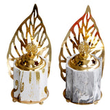 Maxbell Vintage Gold Incense Burner Creative Luxury Home Incense Burner White Gold