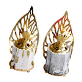 Maxbell Vintage Gold Incense Burner Creative Luxury Home Incense Burner White Gold