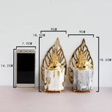Maxbell Vintage Gold Incense Burner Creative Luxury Home Incense Burner Grey Gold