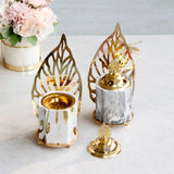 Maxbell Vintage Gold Incense Burner Creative Luxury Home Incense Burner Grey Gold