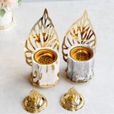 Maxbell Vintage Gold Incense Burner Creative Luxury Home Incense Burner Grey Gold
