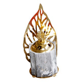 Maxbell Vintage Gold Incense Burner Creative Luxury Home Incense Burner Grey Gold
