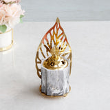 Maxbell Vintage Gold Incense Burner Creative Luxury Home Incense Burner Grey Gold