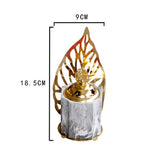 Maxbell Vintage Gold Incense Burner Creative Luxury Home Incense Burner Grey Gold