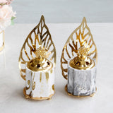 Maxbell Vintage Gold Incense Burner Creative Luxury Home Incense Burner Grey Gold