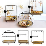 Maxbell Jewelry Organizer Stand Ceramic Jewelry Holder Table Jewelry Display Rack A