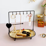 Maxbell Jewelry Organizer Stand Ceramic Jewelry Holder Table Jewelry Display Rack C