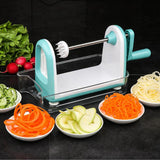 Maxbell Multi-functional Vegetable Hand-Operated Spiral Slicer Cutter 4 Blades