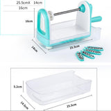 Maxbell Multi-functional Vegetable Hand-Operated Spiral Slicer Cutter 4 Blades