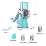 Maxbell Vegetable Cutter Shredder Cheese Grater Multi-function Kitchen Gadgets Blue