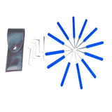 Maxbell 17 Pcs Lockpick Tool Locksmith Padlock Key Extractors Educational Toy Gift