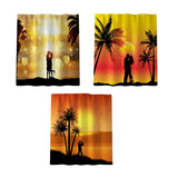 Maxbell Sunset Style Bathroom Shower Curtain Hooks Included Romanticism Home Decor A