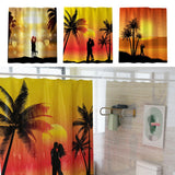 Maxbell Sunset Style Bathroom Shower Curtain Hooks Included Romanticism Home Decor A