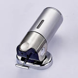 Maxbell Bathroom Wall Mount Soap Dispenser Shower Shampoo Container 500ml Silver