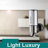 Maxbell Bathroom Wall Mount Soap Dispenser Shower Shampoo Container 500ml Silver