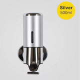 Maxbell Bathroom Wall Mount Soap Dispenser Shower Shampoo Container 500ml Silver