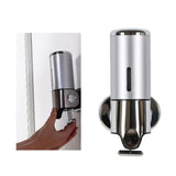 Maxbell Bathroom Wall Mount Soap Dispenser Shower Shampoo Container 500ml Silver