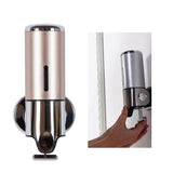 Maxbell Bathroom Wall Mount Soap Dispenser Shower Shampoo Container 500ml Champagne