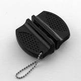 Maxbell Mini Ceramic Rod Tungsten Steel Knife Sharpener Small Sharpening Tool Black