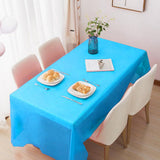 Maxbell Plain Disposable Table Cloth Covers Tablecloths Banquet Party New Sky Blue